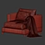 Burbury Contemporary Chair 3D model small image 4