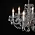 Elegant Crystal Chandelier 3D model small image 3