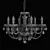 Elegant Crystal Chandelier 3D model small image 5