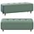 Elegant Margot Ottoman Bench 3D model small image 1