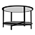 Sleek Black Glass Coffee Table 3D model small image 2