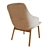 Amstelle Easy Chair: Modern Seating Solution 3D model small image 4