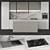 Luxury Kitchen Set: Gas Hob, Sink, Oven & Cooker Hood 3D model small image 1