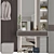 Modern Hallway Storage Set 3D model small image 3