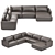 Natuzzi Italia Long Beach: High-Quality 3D Furniture Model 3D model small image 1