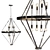 Elegant Tux Foyer Chandelier 3D model small image 1