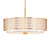 Luxurious Gold Drum Pendant Light 3D model small image 1