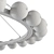 Elegant Glass Chandelier - Handle Studio 3D model small image 3