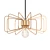 Polished Brass Pendant Light: Daisy 14 3D model small image 1