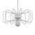 Polished Brass Pendant Light: Daisy 14 3D model small image 2