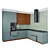 Babooteh Kitchen N02: Stylish Cabinets and Appliances 3D model small image 8