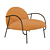 Elegant Wendelbo Armchair: Half & Half 3D model small image 1