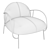 Elegant Wendelbo Armchair: Half & Half 3D model small image 7