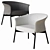 Gloria Low Armchair: Elegant Comfort 3D model small image 1