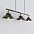 Industrial Pulley Pendant Light Set 3D model small image 2