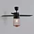 Modern 52" Ronan Ceiling Fan 3D model small image 6