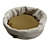 Luxury Leather Pet Bed 3D model small image 2