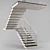 Sleek Modern Staircase for Contemporary Interiors 3D model small image 4