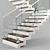 Sleek Modern Staircase for Contemporary Interiors 3D model small image 5