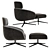 Minimalist Minotti Russell Armchair 3D model small image 2