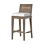 Elevate Your Space: Belvedere Teak Stool 3D model small image 1