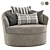 Malvern Swivel Chair: Stylish Comfort for Your Home 3D model small image 2