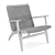 Classic Carl Hansen CH25 Rattan Lounge Chair 3D model small image 2