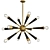 Astral Aura 12-Light Cosmos Chandelier 3D model small image 1