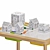 FLISAT Kids Table & Chair Set 3D model small image 2