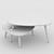 Stylish Grey Coffee Tables 3D model small image 2