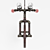 Loft Bicycle Chandelier: Stylish Hanging Lamp 3D model small image 3