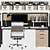 Modern Office Furniture Set 3D model small image 3