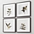 Modern Wood Picture Frames Set-278 3D model small image 7