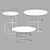 Modern Round Coffee Table 3D model small image 2