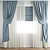 Polygonal Curtain Model 3D model small image 1