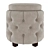 Title: Versatile Ottoman Storage Stool 3D model small image 1