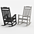 Winston Outdoor Rocking Chair - All-Weather Garden Seating 3D model small image 5