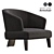 Reeves Large Armchair: Luxurious Comfort for Your Home 3D model small image 1