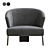 Reeves Large Armchair: Luxurious Comfort for Your Home 3D model small image 5