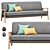 Lars Click-Clack Sofa: Darby Green & Walnut 3D model small image 1