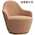 Elegant Swivel Armchair: 2-in-1 Comfort 3D model small image 7