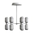 Sleek Metallic Glass Lamp, Jamy 3D model small image 2