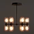 Sleek Metallic Glass Lamp, Jamy 3D model small image 3