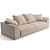 Elegant Fendi Casa Blaze Sofa 3D model small image 3
