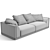 Elegant Fendi Casa Blaze Sofa 3D model small image 6