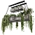 Metal Box Hanging Plants 3D model small image 5