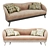 Luxe Three-Seater Sofa: Stylish Comfort 3D model small image 2