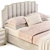 Bayonne Bed: High-Quality, Unwrapped Design 3D model small image 3