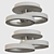 Modern Black and White Ceiling Lamp | Aliexpress 3D model small image 2