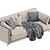 Elegant DItre Italia Sofa Krisby 3D model small image 3